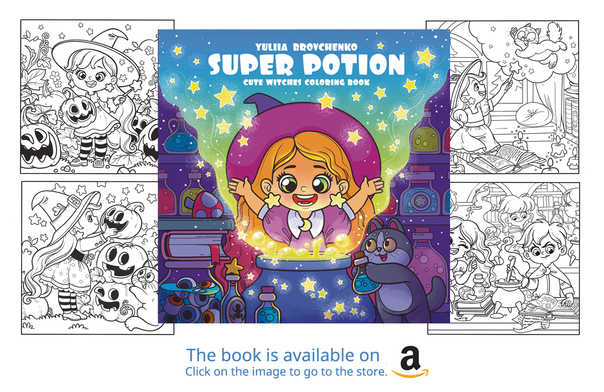 Super potion coloring book